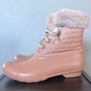 Sperry Women's Saltwater Shibori Rose Duck Boots